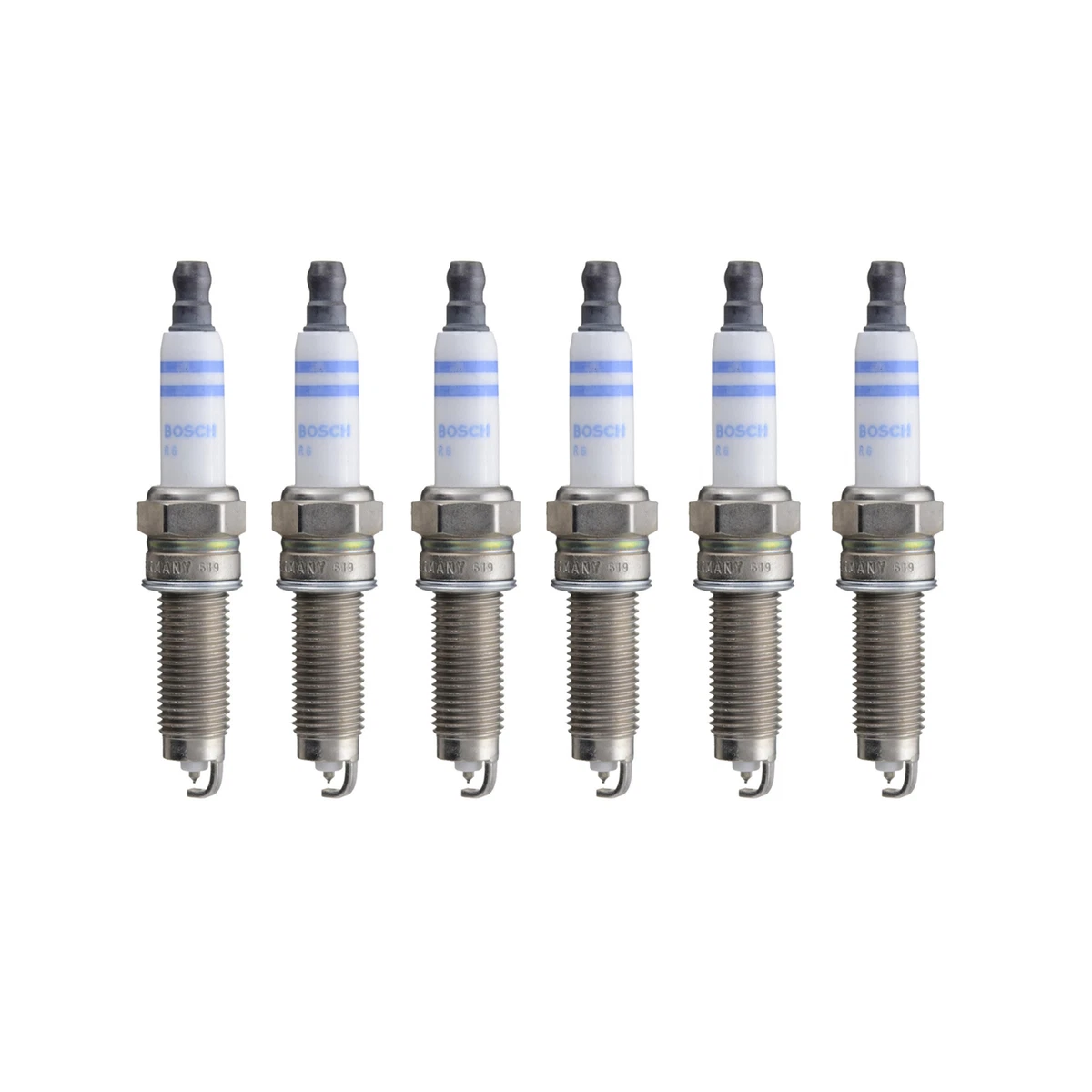 Set of 6 Double Iridium Spark Plugs Bosch For Audi Q7 Porsche Cayenne 3.6L  V6