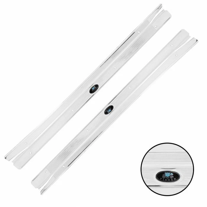 Nuevo par de placas de alféizar con etiquetas adhesivas molduras para Nova Chevy II 3004A Foto 2 de 2