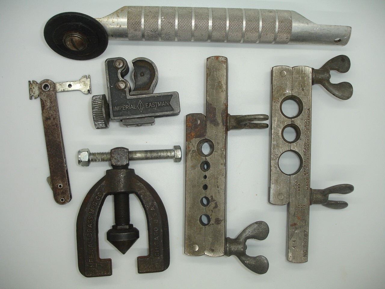 Plumbing Imperial Tube Flaring tool kit LOT forged steel 174-F Pipe Cutter plug