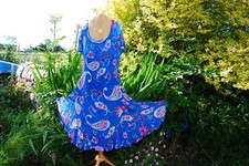 EAST 14/16 ROYAL BLUE,RED,WHITE,CRINKLE,PLEAT,DRESS,WEDDING,HOLIDAY CRUISE