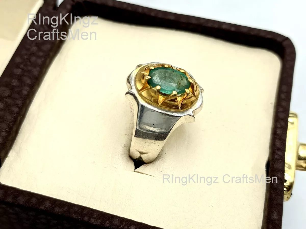 Mens emerald rings on ebay online
