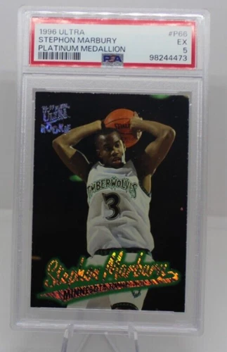 Stephon Marbury 1996 Fleer Ultra Platinum Medallion RC RARE Rookie # P66 SSP