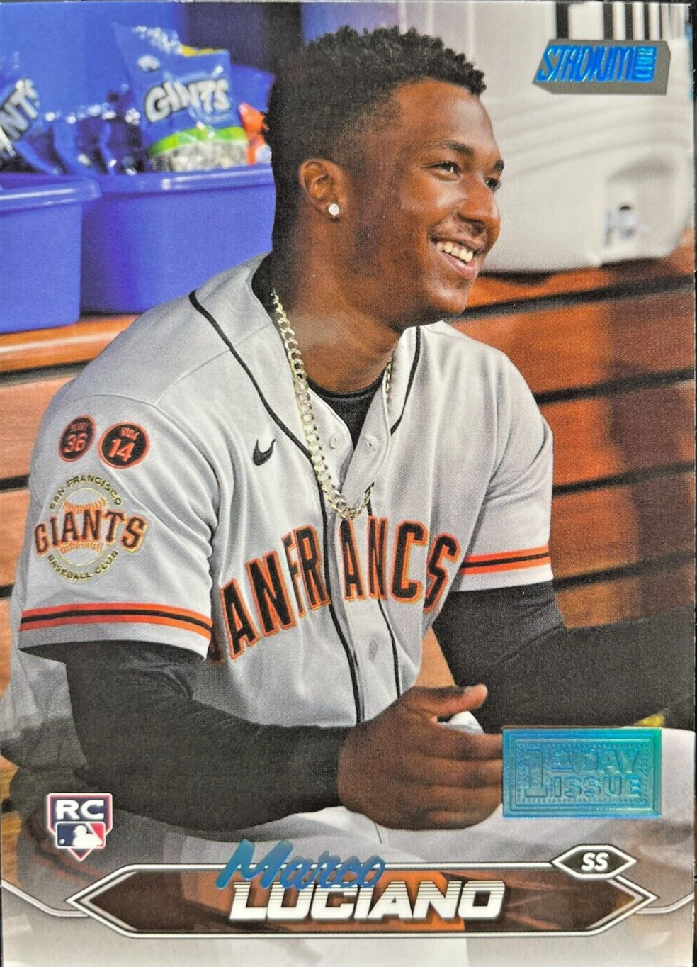 2024 Topps Stadium Club #224 Marco Luciano FIRST DAY ISSUE (of 10) RC SF Giants