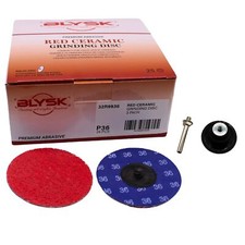 2 3 Roloc Quick-change Discs 24 36 Grit Includes Disc Holderred Ceram