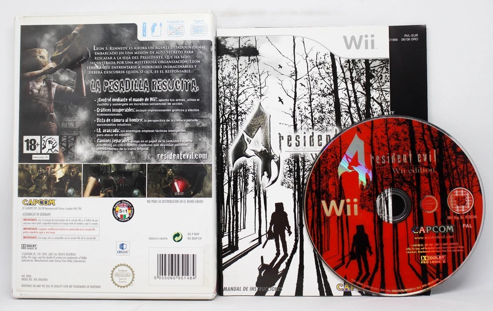 RESIDENT EVIL 4 WII EDITION NINTENDO WII PAL ESPAÑA, foto 2 de 2