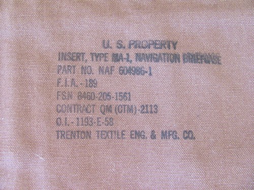 1 Vintage 1950s-1960s USAF Air Force Vietnam/Korea War MA-1 Navigation Briefcase - Bild 5 von 6