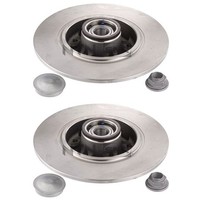 2X SNR Bremsscheiben 260Mm Voll Hinten Passend FÜR Renault Megane