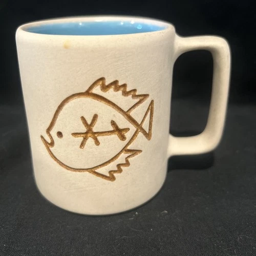 The Pigeon Forge Pottery Fish Design Coffee Mug