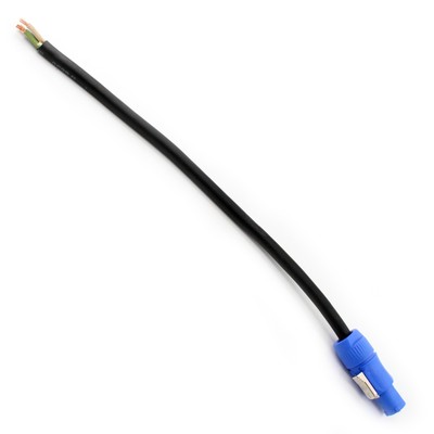 PATCH-CABLE, 12/3 SOOW, NEUTRIK POWERCON NAC3FCA MALE TO OPEN END CABLE, 12''