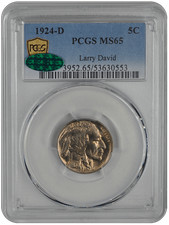 1924-D Buffalo PCGS CAC MS 65 