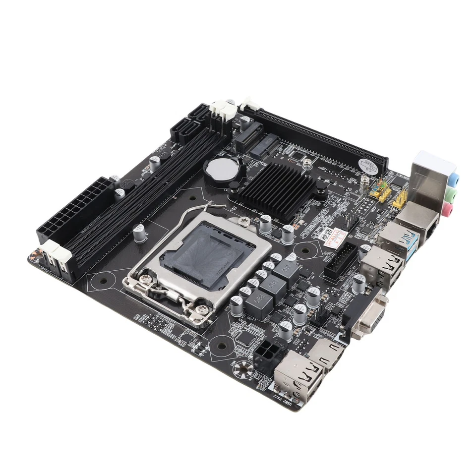 LGA 1155 Motherboard NVME WiFi M.2 VGA HD Output 9 USB 2.0 DDR3 Mini ITX Mot NEW - Bild 4 von 4