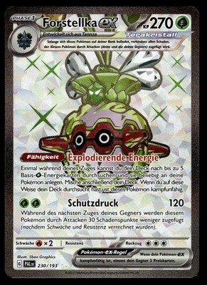 Forstellka ex 230/193 Ultra Rare Paldea Evolved NM Pokemon Karte Deutsch