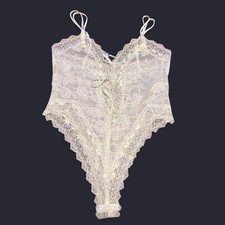 White victorias secret lace bodysuit