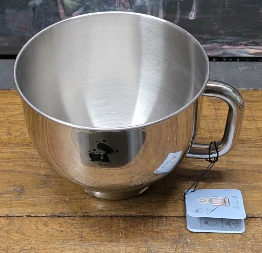 Smeg 50's Style Stand Mixer Cream SMF04CRUK / Stainless Steel Mixer Bowl