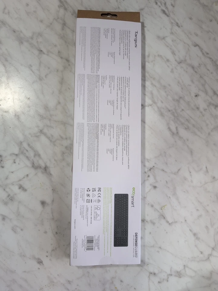 Targus AKB873US Full Size Wireless Bluetooth RF Keyboard BLACK MAC PC Chrome - Image 2 of 2