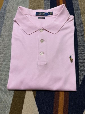 Polo Ralph Lauren Soft Cotton Polo Shirt Classic Fit Carmel Pink