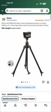 Melnor Minimax Turbo Oscillating Sprinkler On Tripod, 4000 Sqft