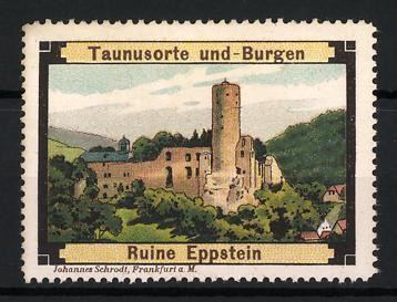 Advertising stamp Eppstein, Taunus variety and castles, ruin Eppstein 