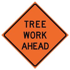Eastern Metal Signs And Safety 669-C/36-Emo-Ta Tree Work Ahead Traffic Sign, 36