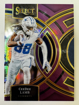 /75 Panini 2023 Select Premier Level Purple Prizm CeeDee Lamb #177 Cowboys