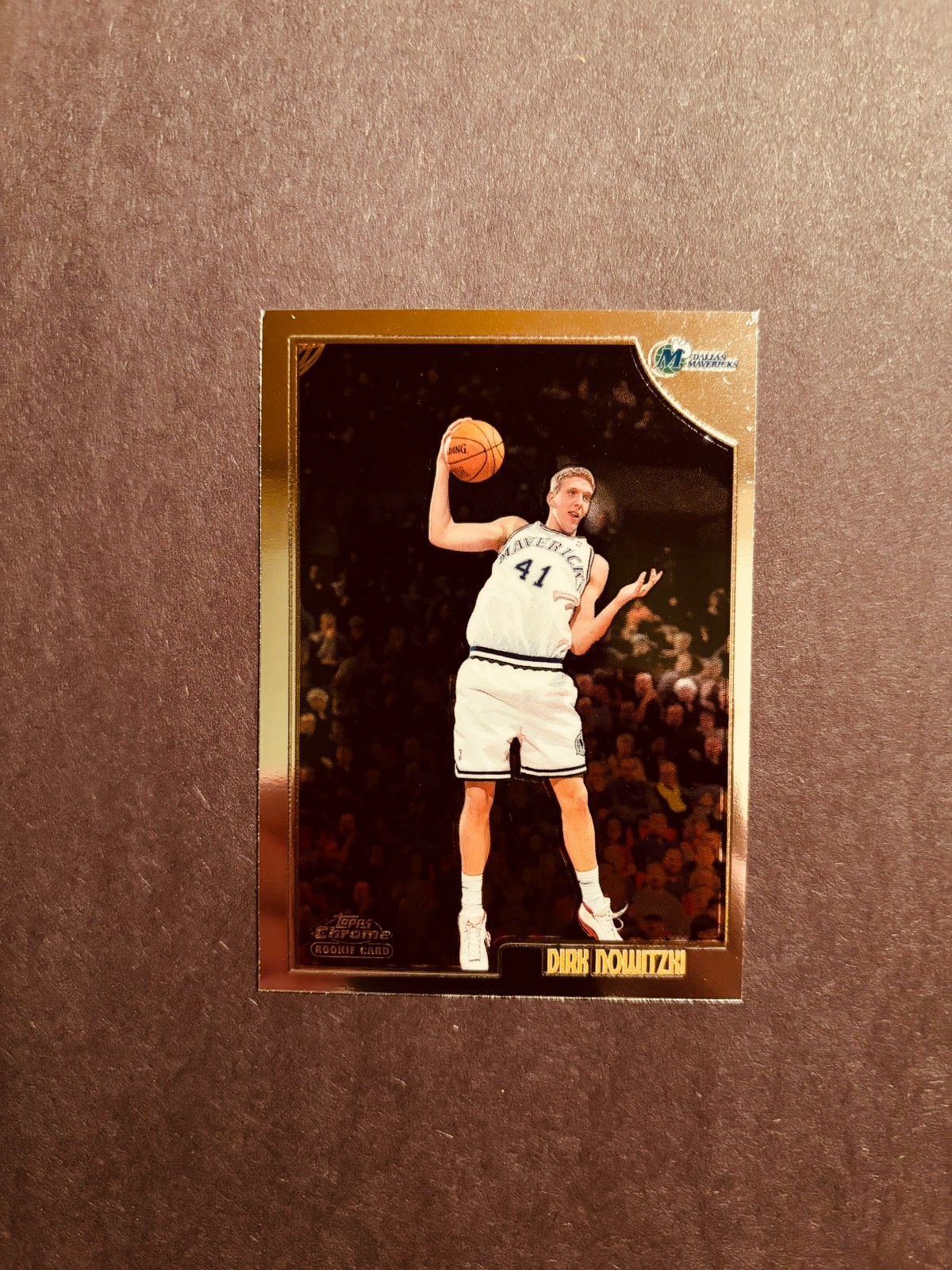 1998-99 Topps Chrome Dirk Nowitzki Rookie RC # 154 Dallas Mavericks HOF NBA