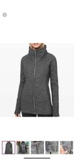EXCELLENT LULULEMON RADIANT JACKET II HEATHERED CORE DARK GREY SIZE 6