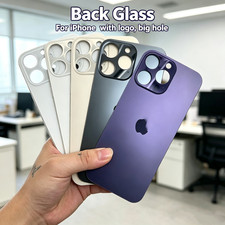 Rear Cover Big hole Back Glass For iPhone8 11 12 13 14 15 16 XR Replacement Lot