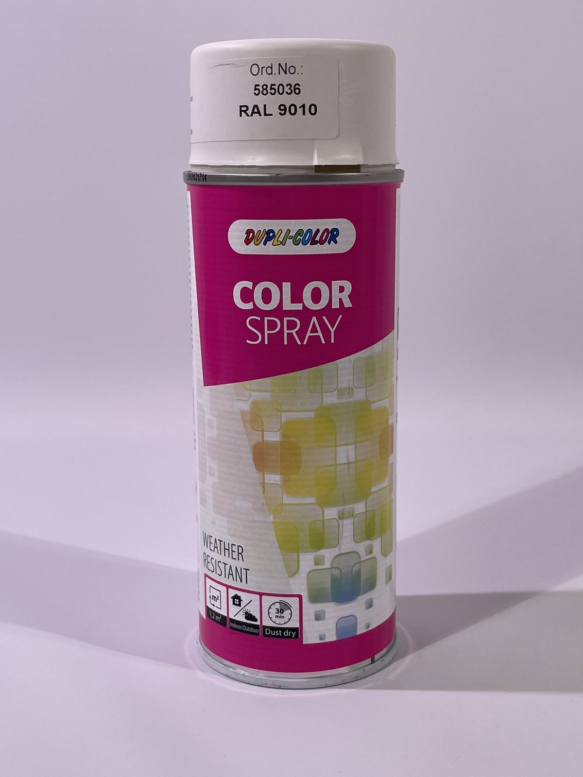 Dupli-Color Color-Spray 585036 blanco puro mate 400 ml spray de pintura RAL 9010