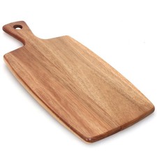 Acacia Wood Cutting Board with Handle Small Charcuterie Boards Wooden Choppin...