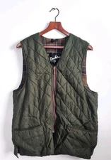 Barbour Quilted Vest Reversible Classic Zip In Liner A855 C42/107cm 42" Chest 