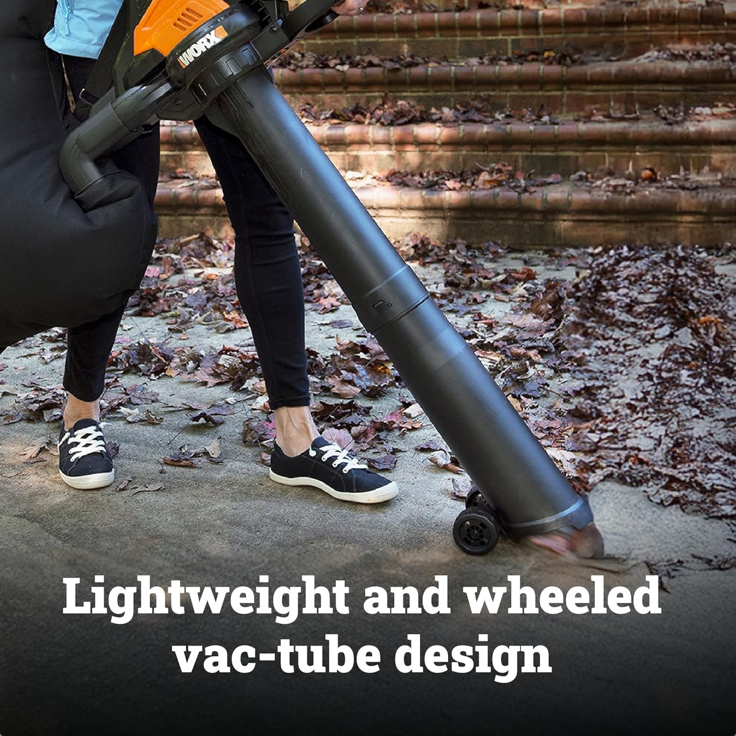 WORX WG583 40V Cordless Leaf Blower, 3 in 1 Blowers for Lawn Black and Orange 