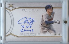 Alex Bregman 2018 Definitive Inscription Auto Autograph Houston Astros 18/35