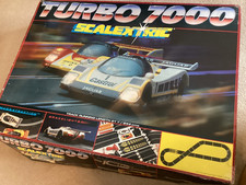 Scalextric classic TURBO 7000 set-working- complete-C.578-JAGUAR V PORSCHE