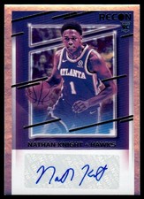 2020-21 Panini Recon Rookie Signatures Nathan Knight Rookie Auto Atlanta Hawks