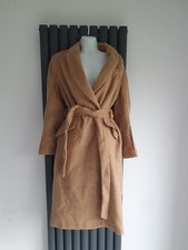 Topshop Camel Wrap Coat with Tie Belt | Teddy Texture | Size 10 | NWT