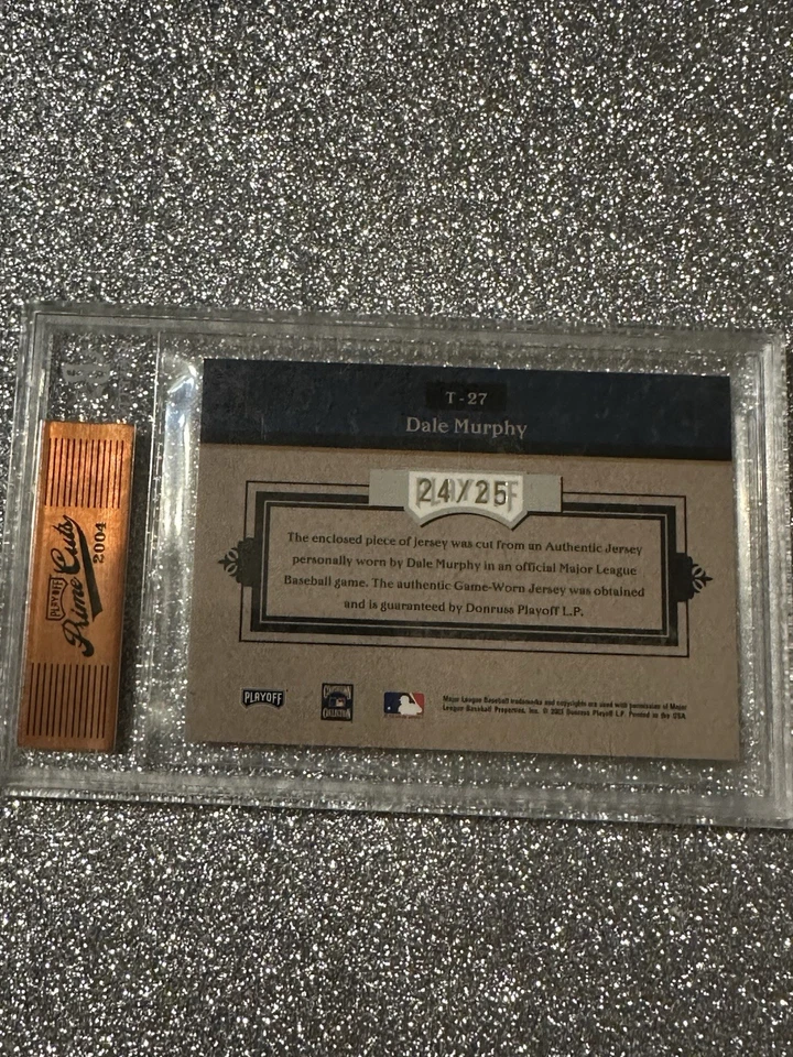 2004 Prime Cuts Материал Хронологии #T27 Дейл Мерфи Джси #24/25 - Изображение 2 из 2