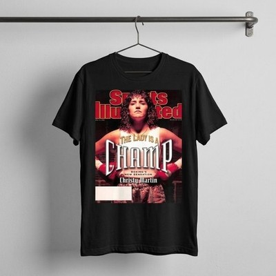 Christy Martin Boxing Shirt Sports Illustrated Cover Lady Is A Champ Graphic Tee