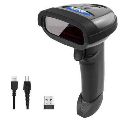 NETUM Wireless Barcode Scanner, 2 in 1 2.4G Wireless & USB Wired 1D Laser Bar...