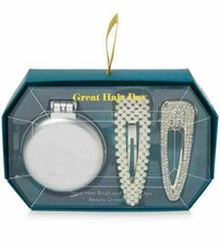 TwelveNYC Great Hair Day Travel Brush  Two Hair Clips Gift Set 3 items 