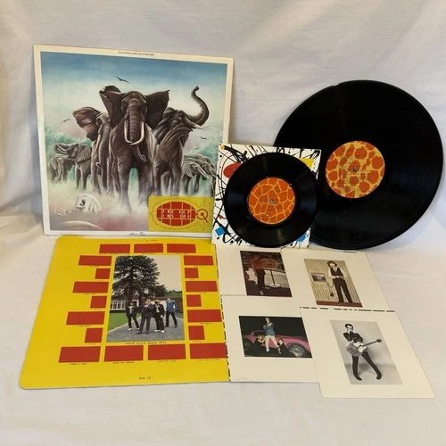 Elvis Costello Armed Forces UK 1st Press Fold Out Sleeve  7'' Single 4 Postcards