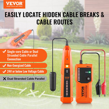 Underground Cable Locator, 3 FT Max. Detection Depth, Wire Tracer Break Detecto