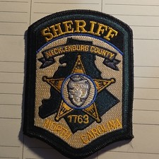 Mecklenburg County Sheriff North Carolina Police Patch Single