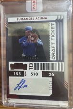 2022 Chronicles Prospect Draft Ticket Luis Angel Acuna Redemption- Red #3/25