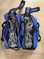 New Tire Cable Snow Chains Pair W Carry Bag Stock 2316 22.5 24.5