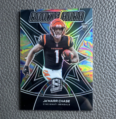 Panini 2021 Spectra Ja'Marr Chase Rookie Aura RO-11 Rookie /99 Bengals