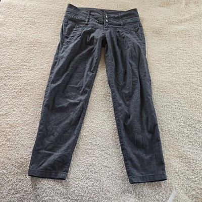 prAna Pants Women's Sz 6 Gray Lizbeth Hemp Blend Outdoor Hiking Gorpcore 