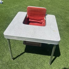 Baby Butler Child  s Folding High Chair Table Seat Walker Wheels Vintage 1950-60