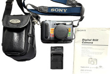 SONY CYBER SHOT DSC-S85 4.1MP DIGITAL CAMERA CHARGER MANUAL 32MB SD CARD CASE