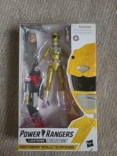 Power Rangers Lightning Collection Mighty Morphin Metallic Yellow Ranger Figure