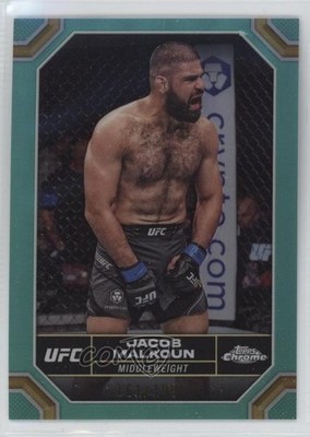 2024 Topps Chrome UFC Aqua Refractor 161/199 Jacob Malkoun #85 Rookie RC 1j69